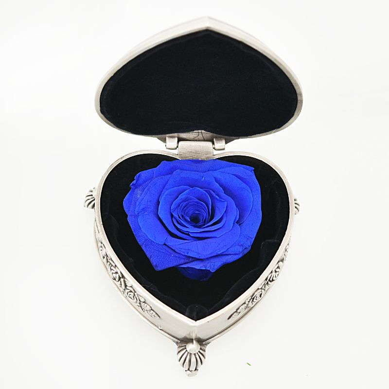 Blue Rose Heart Case