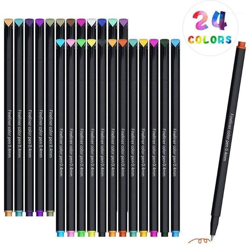 satin al 12 24 su renk resim sergisi profesyonel amator ressam cizim icin kalem seti renkli su tukenmez kalem yazma cizim araclari1 tl282 38