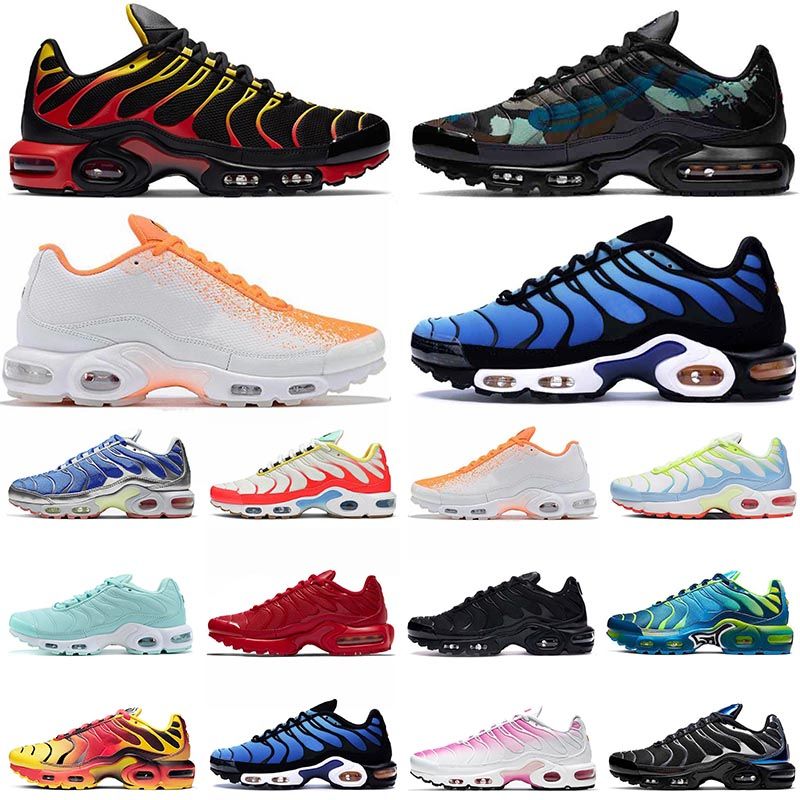 2021 Nike Air Max Plus Tn Se حار بيع Tn Plus Se Ultra إمرأة أحذية رجالي الاحذية الثلاثي أسود أبيض فرط الأزرق أحذية رياضية المدربين Eur 46 2021 من Boost 350 101 09ر س موبايل Dhgate