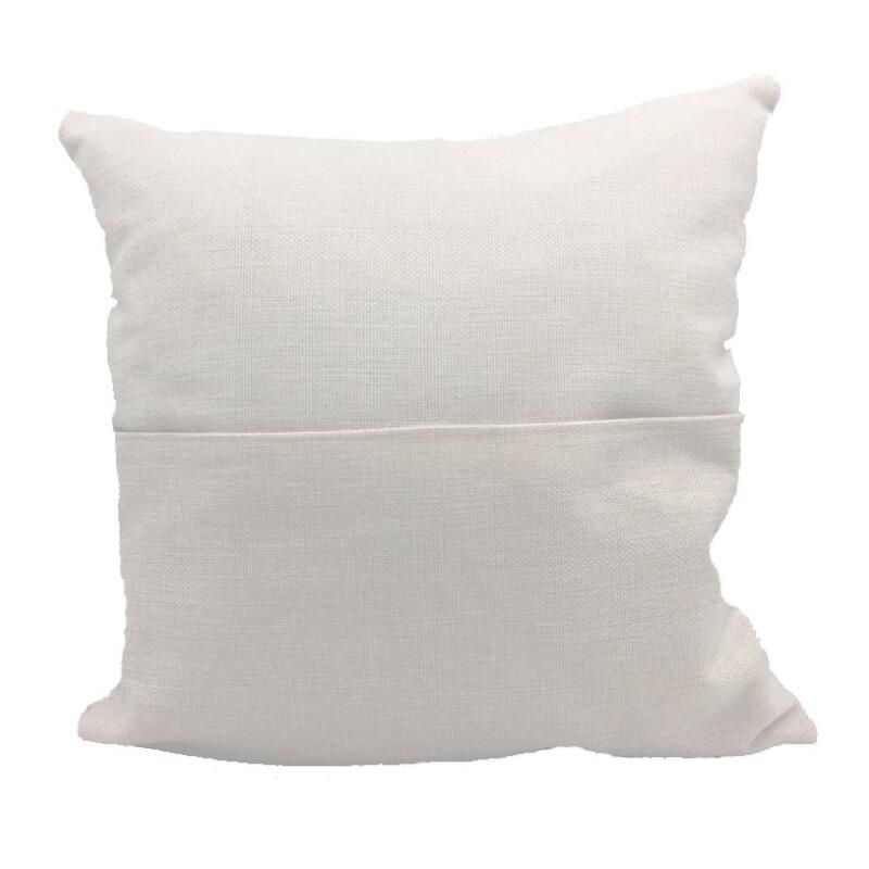Cheap 40*40cm Sublimation Blank Book Pocket Pillow Cover Solid Color