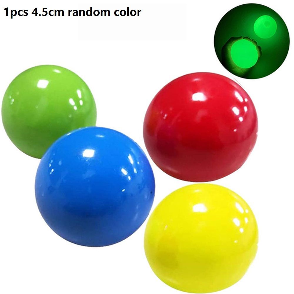 fluorescent sticky target anti stress reliever balls