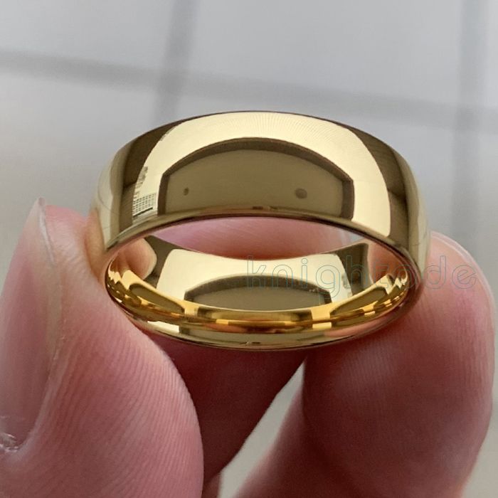 8mm Yellow Gold