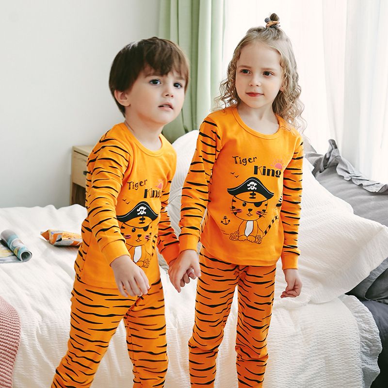 Acheter Pas Cher Enfants Animaux Coton Sleep Heightwear Pyjamas Enfants Hiver Pyjamas Ensemble Bebe Garcons A Manches Completes Filles Pijama Vetements Costume Pajama Enfant Lj1016 Du 13 16 Fr Dhgate
