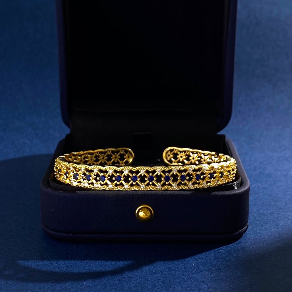 Sapphire Cuff Bracelet