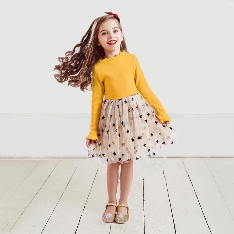 Compra Vestidos De Niña 2021 Manga Larga Niñas Vestido Casual Fiesta De  Niños Tutu Niños Otoño E Invierno Para Vestidos1 Barato | Entrega Rápida Y  Calidad | Es.Dhgate