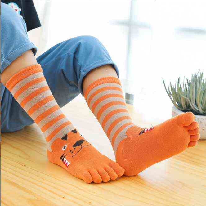 Children Kids Girls Toe Socks Cute Cartoon Cotton Baby Girl Socks Boy
