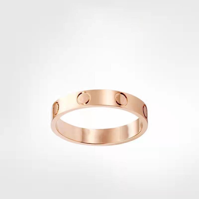 Rose Gold-4mm No Diamonds