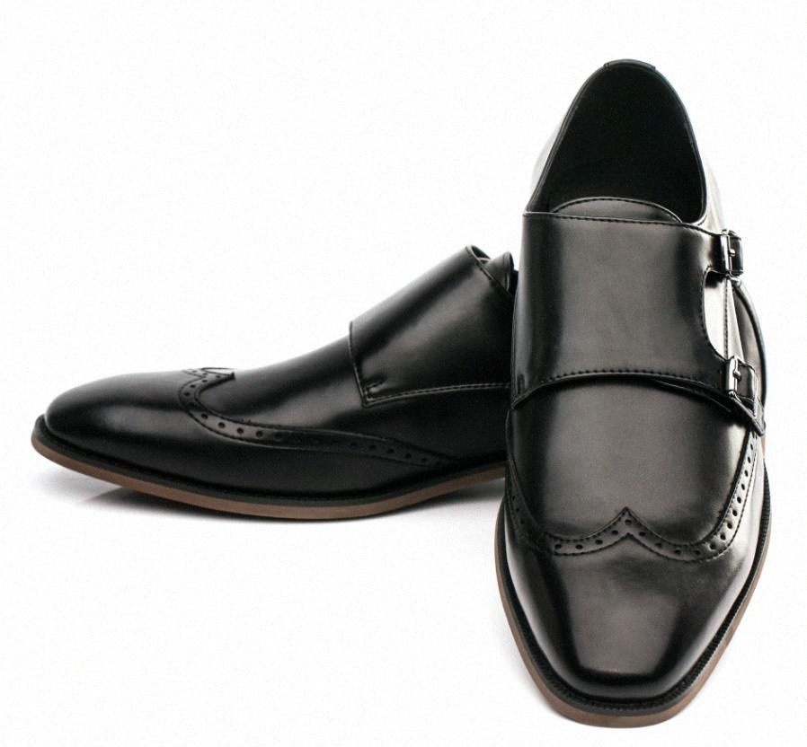GM GOLAIMAN 2020 Mens Leisure Business Double Monk Strap