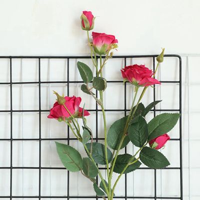 # 4 роза искусственный цветок