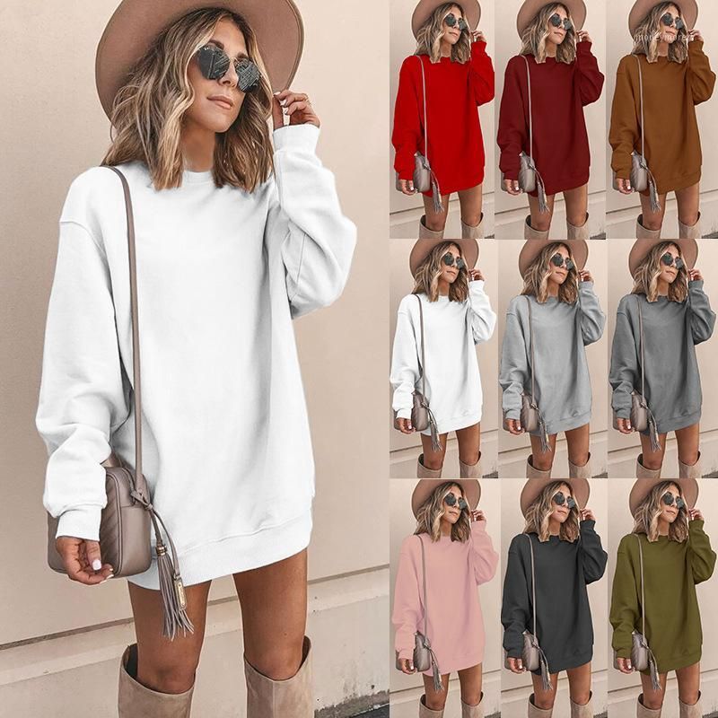 Compra Vestidos Casuales 2021 Robe De Verano SheIn American Russian Mujeres  Ropa Goth Cuello Redondo Manga Larga Vestido De Longitud Media Vestidos1  Barato | Entrega Rápida Y Calidad | Es.Dhgate