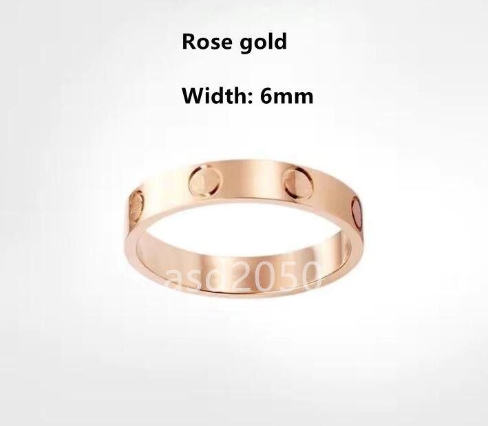 6 мм розовое золото без бриллианта