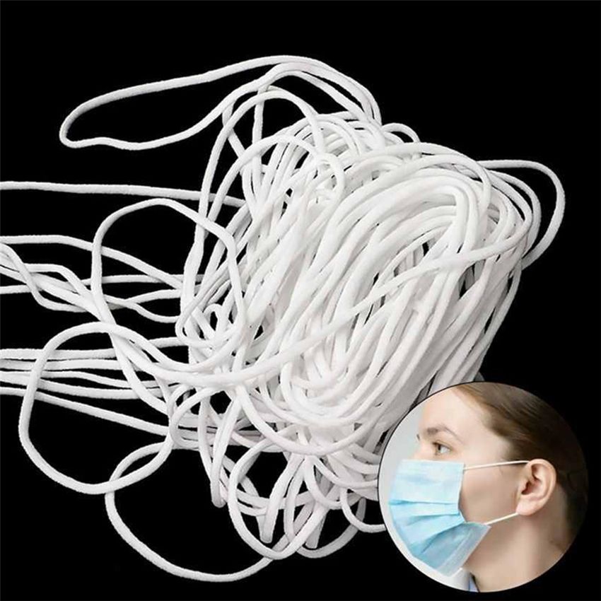 2021 3mm Mouth Mask Elastic Bands Mask Rope Rubber Band String Mask Ear