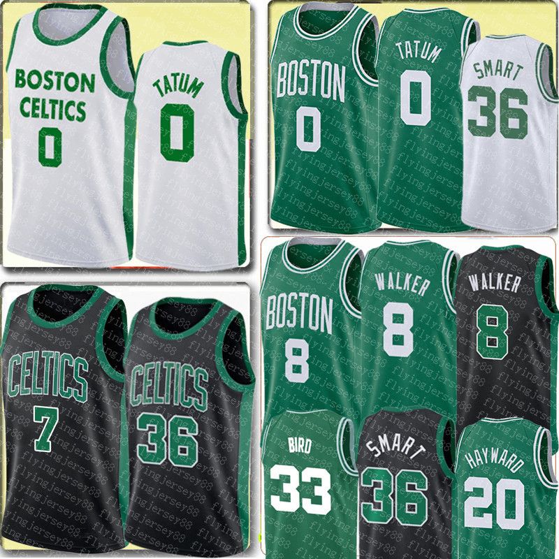 2020 New Jayson 0 Tatum Jersey Jaylen 7 Brown Marcus 36