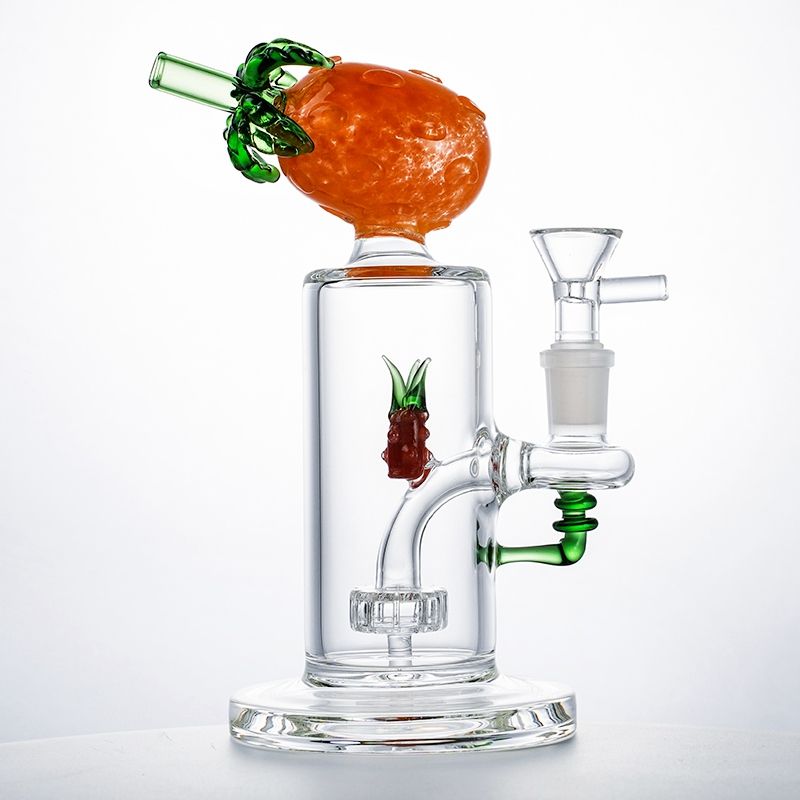 Orange pineapple bong with bowl