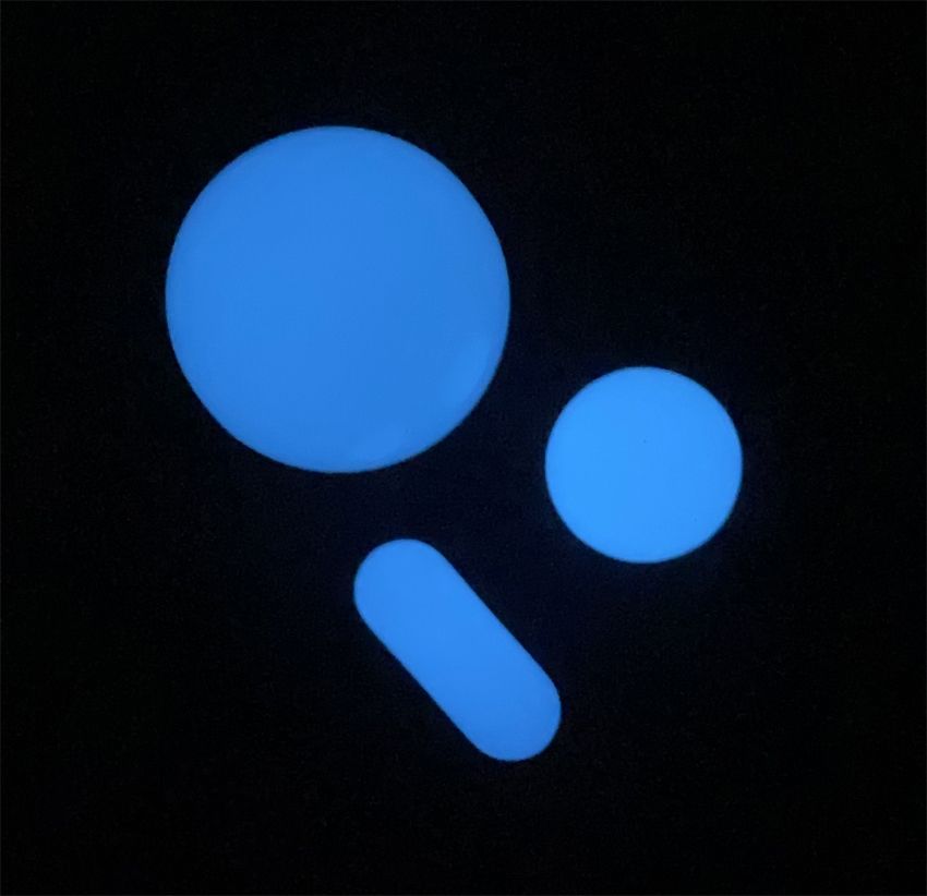 Luminoso blu