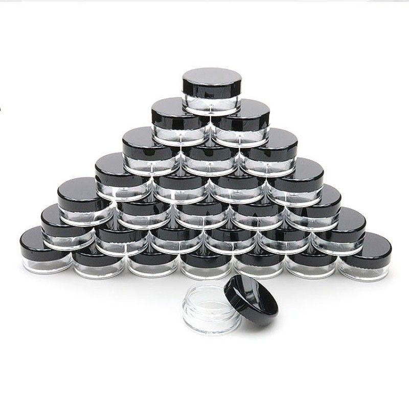 2021 5G/5ML Round Clear Jars With Screw Cap Lids 0.17Oz Makeup Sample