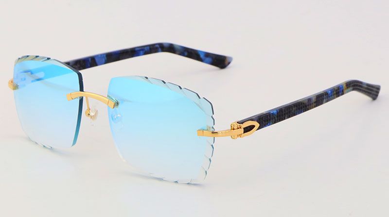 Gold Blue Mirror Lens