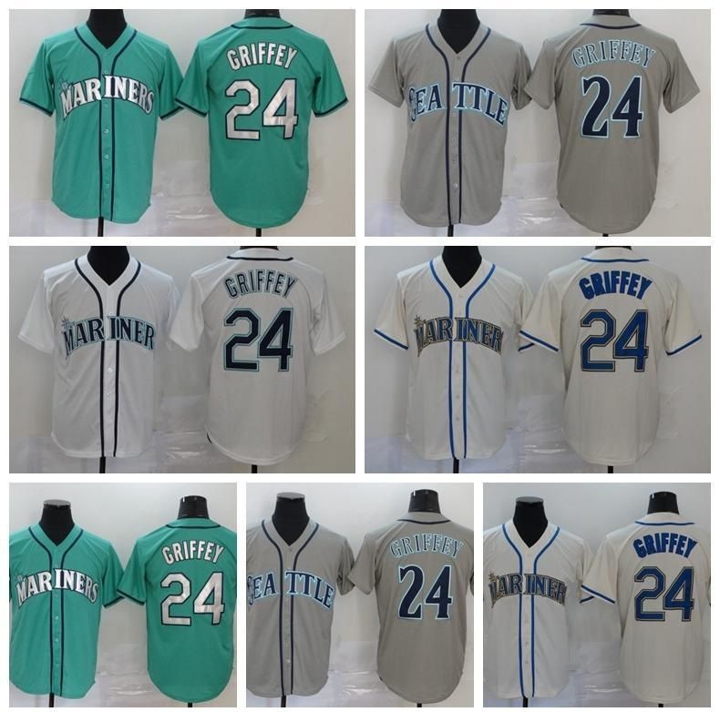Wholesale Best Quality Best Use 20 21 Mariners 24 Ken Griffey Jersey
