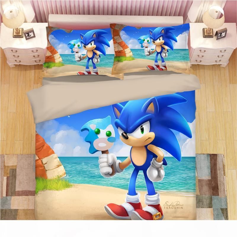Sonic The Hedgehog Bedding Set Super Mario Bros Duvet ...