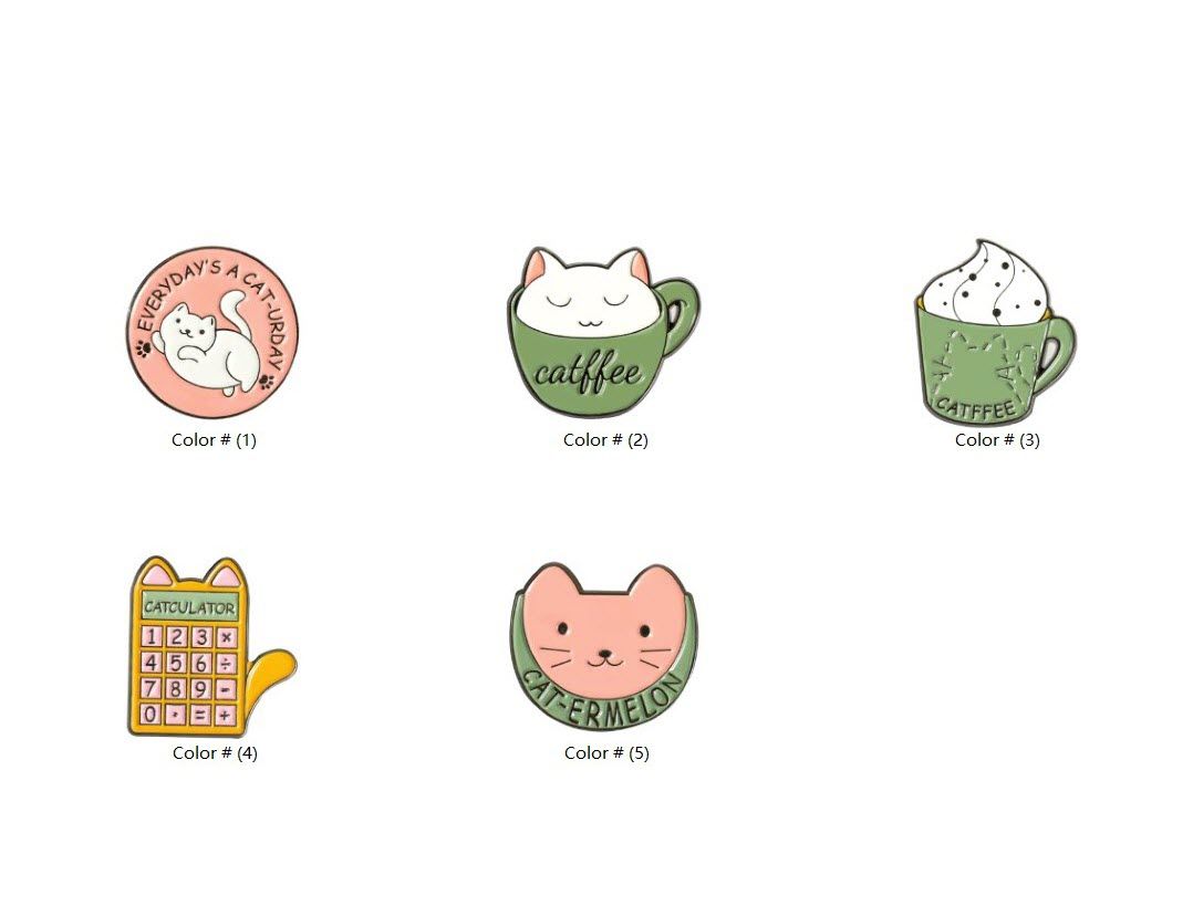 Cup Cat Coffee Ice Cream Enamel Pins Custom Cute Animals Brooch Lapel Badge Bag Cartoon Jewelry Cup Cat Coffee Ice Cream Enamel Pins Custom Cute Animals Brooch Lapel Badge Bag Cartoon Jewelry