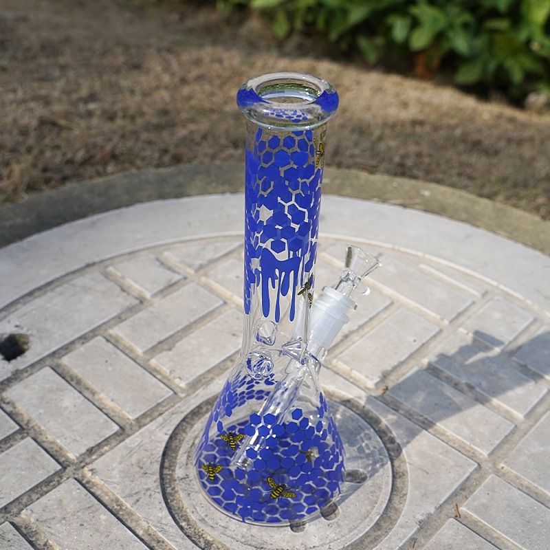 Blue bong with bowl & Diffused Downstem