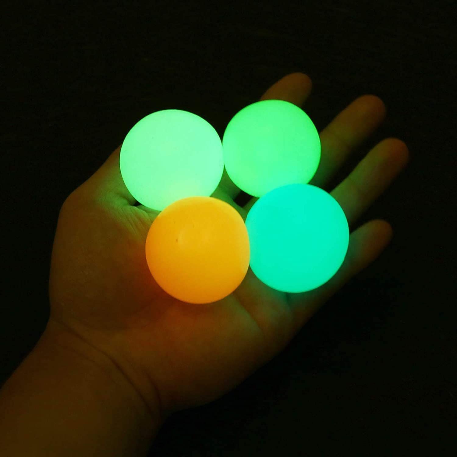 8Pcs Luminescence Sticky Balls for Ceiling Stress Relief Globbles Stress Toys UK 