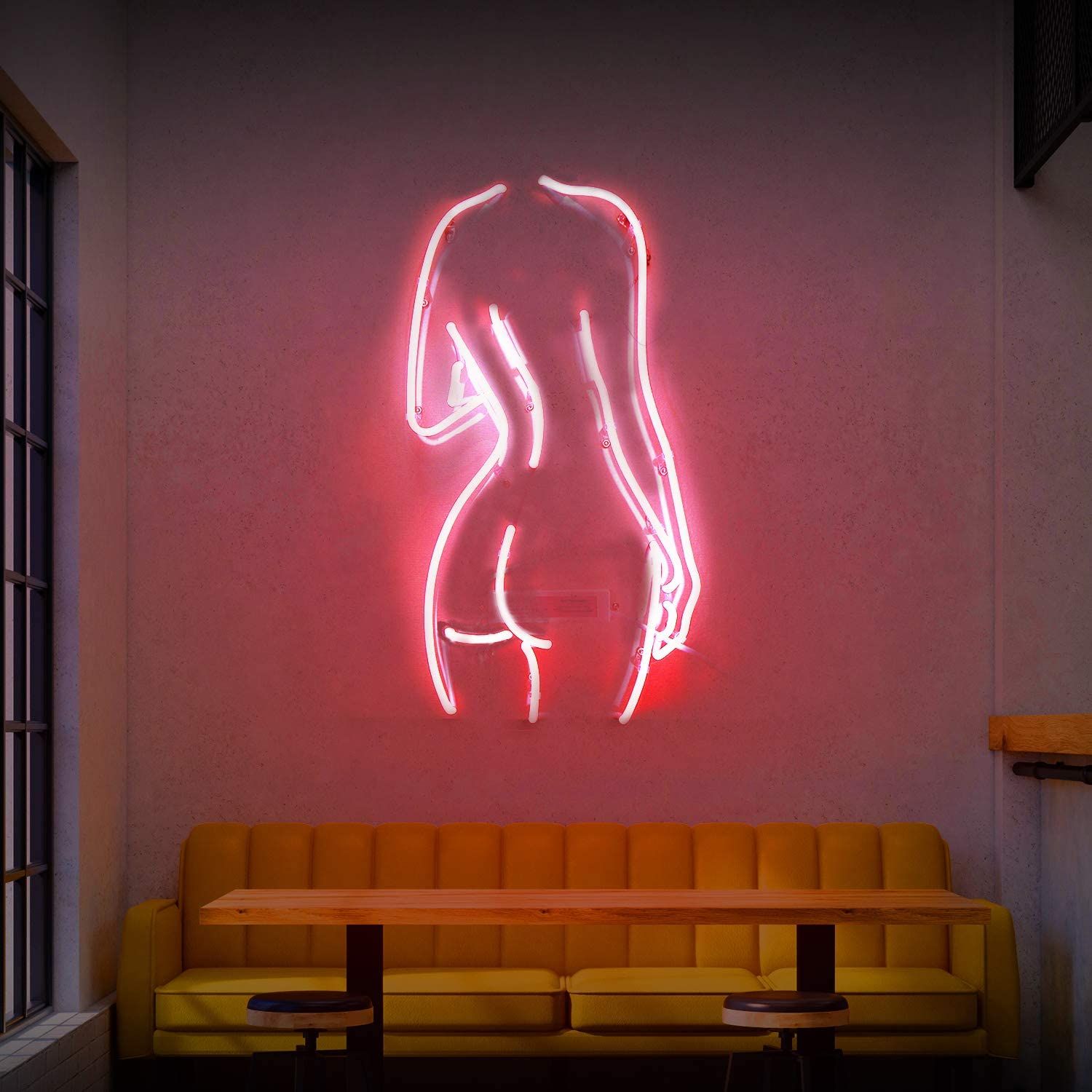 裸の女性の本物のガラスネオンサイン壁寝室の部屋の装飾パーティーの装飾281sを￥18,785 DHgate