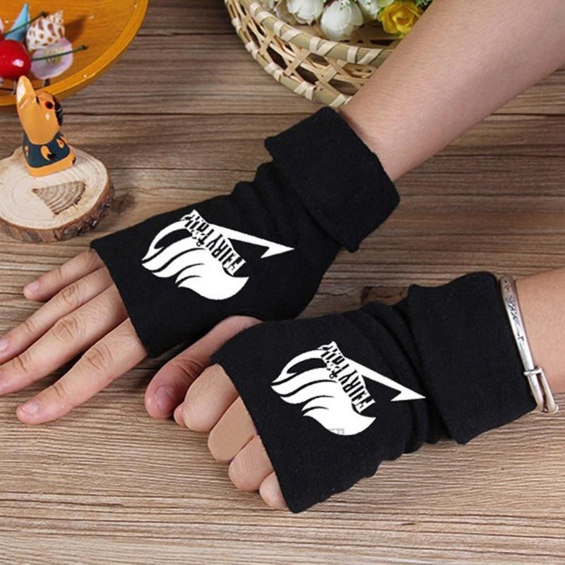 Compre Anime Fairy Tail Guild Logo Sin Dedos Guantes Mitten Manga Cosplay Costume Regalos A 31 12 Del Movemotion Es Dhgate Com