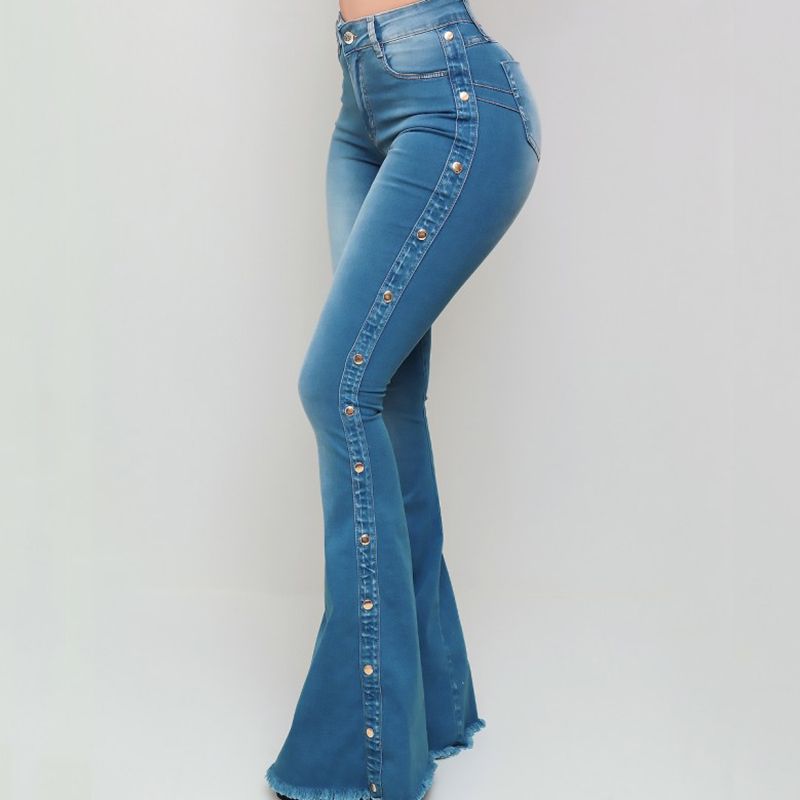 Compra Blue Lavado Denim Denim Mamá Pantalones Vaqueros Para Mujer Invierno  Ropa De Primavera Raya Delgada Lado De Cintura Altas Pantalones De  Pantalones De Lentejuelas Y2k Y1214 Barato | Entrega Rápida Y
