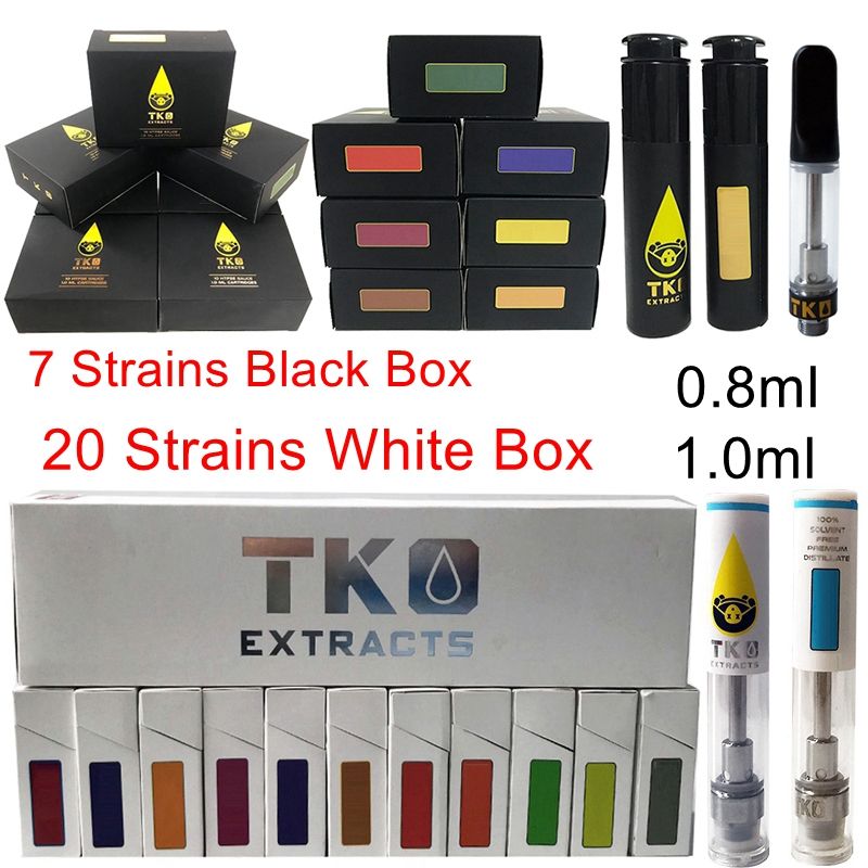 TKO Sauce Carts 0.8ml 1ml Ceramic Vape Cartridges Packaging Glass Thick