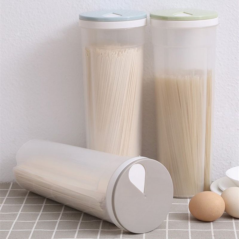 2021 Transparent Spaghetti Protector Jars Grains Tank Food Storage Box