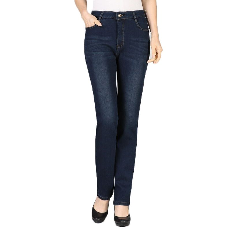 Compra Mujeres Pantalones Vaqueros De Invierno Pantalones Azul Oscuro  Pantalones De Mezclilla Mujer Casual Espesando Jean Pantalón Vellón Denim  Pantalones Rectos Pantalones Mujer 201029 Barato | Entrega Rápida Y Calidad  | Es.Dhgate