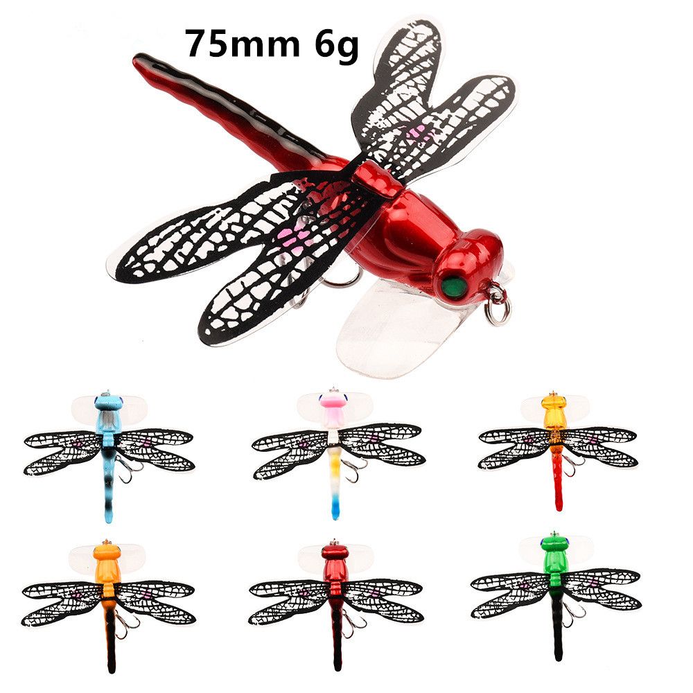 2021 Mixed 75 Mm 6 G Dragonfly Fishing Hooks 6 Blood Slot Hook Hard