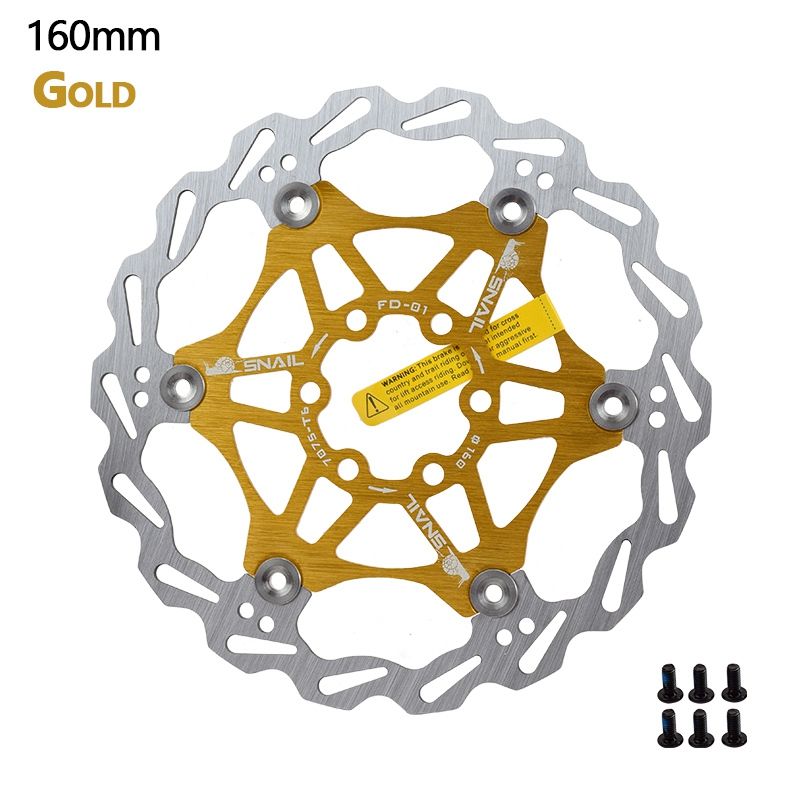 SNIAL Floating Bike Brakes Rotor Colored Stainless Steel AL 7075 160mm