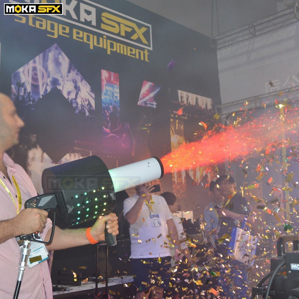 New LED CO2 Confetti Blaster CO2 Jet Machine Confetti Gun Manual