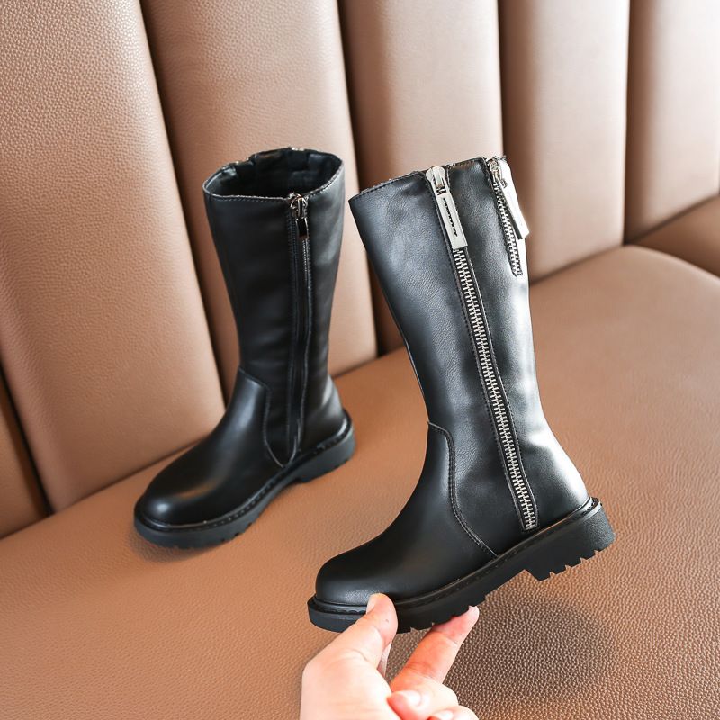 Compra Otoño E Invierno Niñas Botas Largas Princesa Botas De Algodón SOFT  SOBLED Estudiante Botas De Cuero Para Niños Zapatos De Niños Y1125 Barato |  Entrega Rápida Y Calidad | Es.Dhgate
