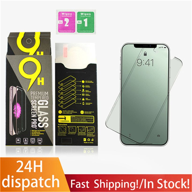 Screen Protector Tempered Glass for iPhone 12 mini pro max 11 XR XS 7 8 Plusfor Samsung LG Protectors Film 2.5D US warehouse In Stock!