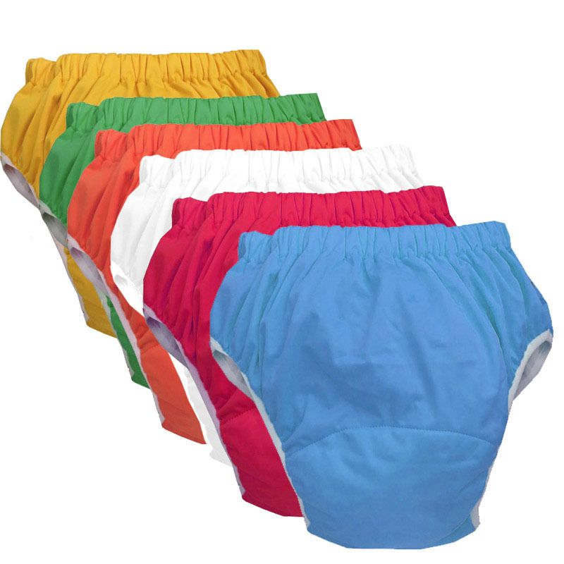 Impermeable Niños mayores adultos Paño Pañal Cover Ropa Nappies Lavable Adultos Pañales Pañales Knickers Incontinencia