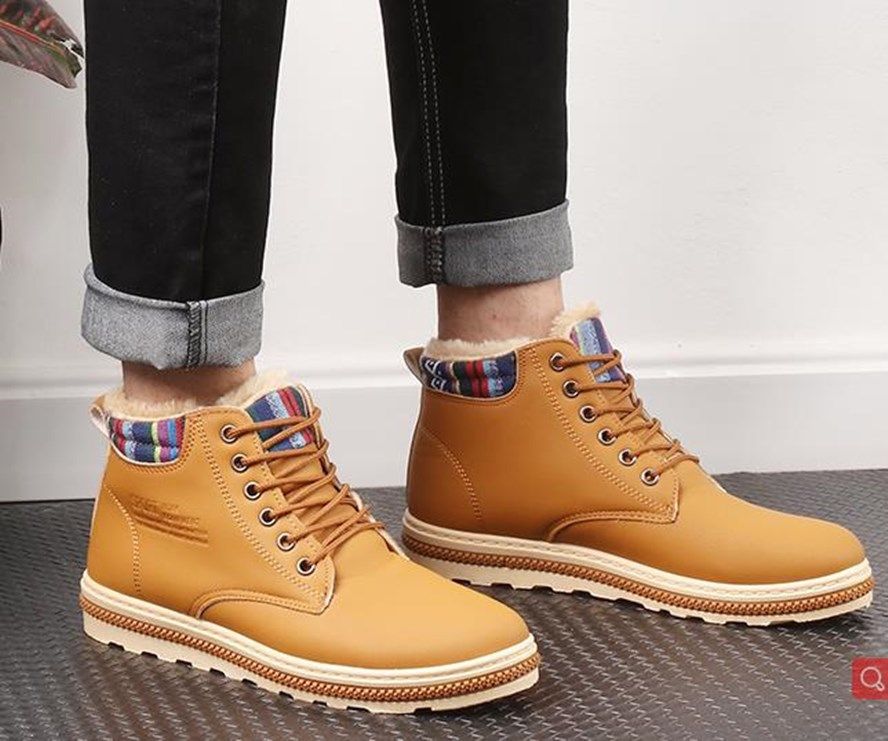 2020 Winter katoenen schoenen Herenlaarzen en heren korte laarzen, heren  casual laarzen, waterdichte en warme martin