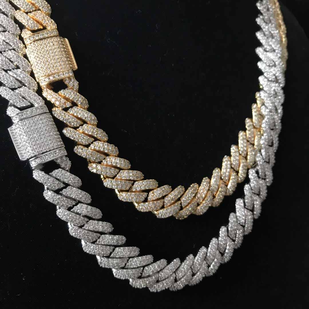 Bling Bling Prong Cuban Link Chain 