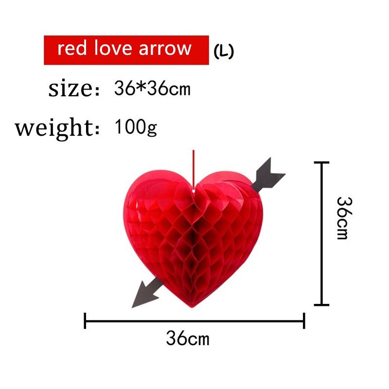 Love arrow (L) red/pink