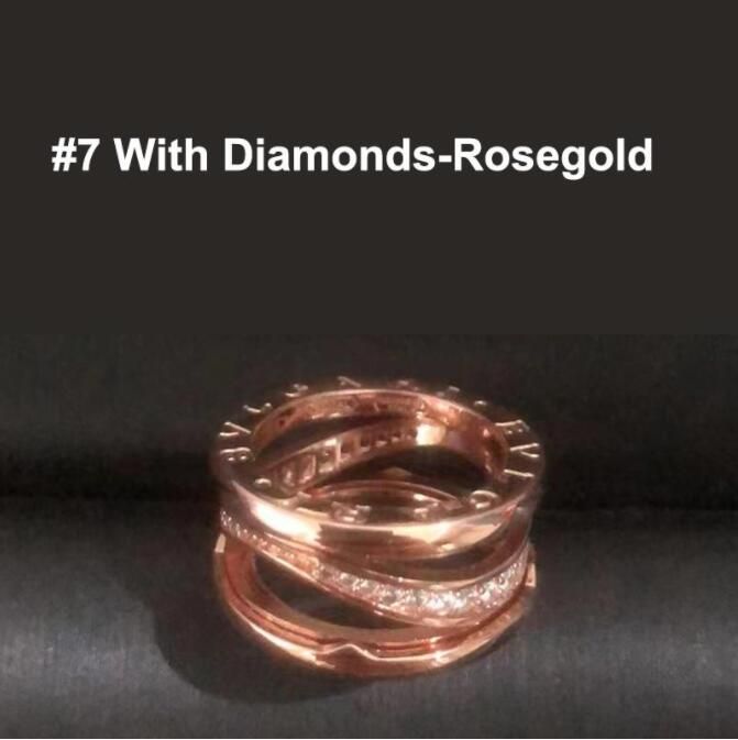 #7 mit Diamanten- Rosegold