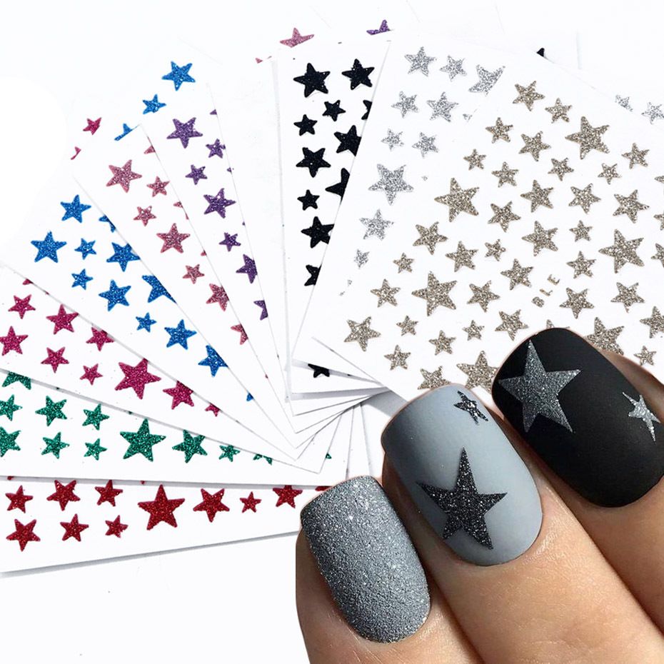 Uñas con estrellas