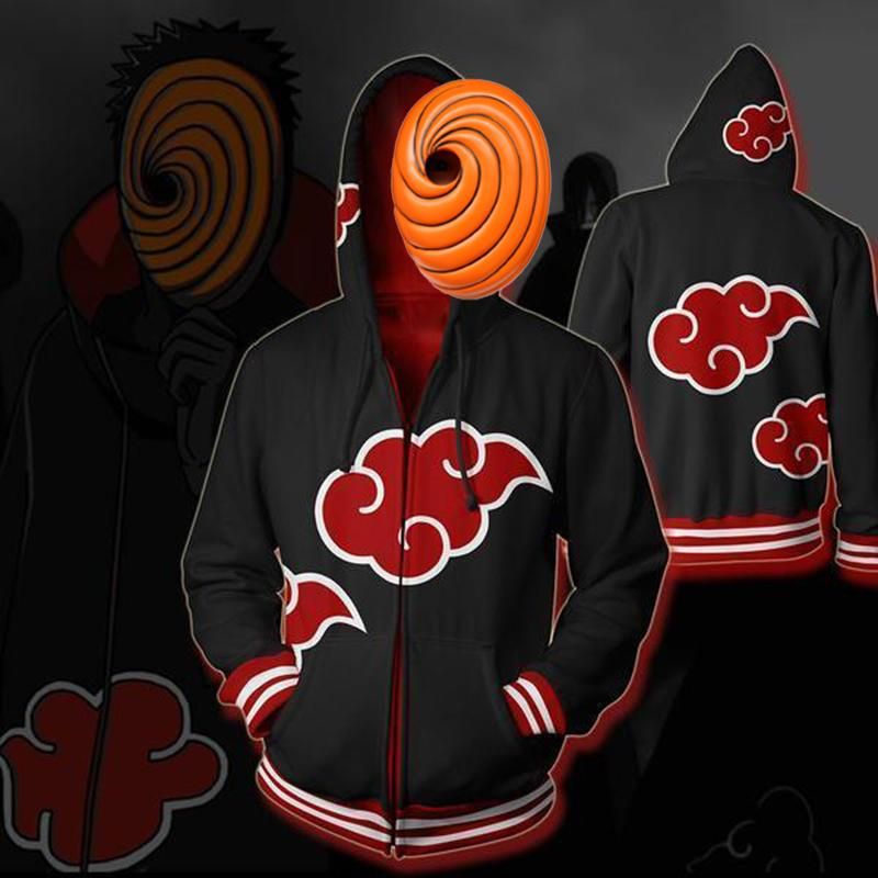 Compra Sudaderas Con Capucha Para Hombre Sudaderas Uchiha Obito Cosplay  Hombres Mujer Moda Cremallera Cardigan Chaqueta Sudadera Barato | Entrega  Rápida Y Calidad | Es.Dhgate