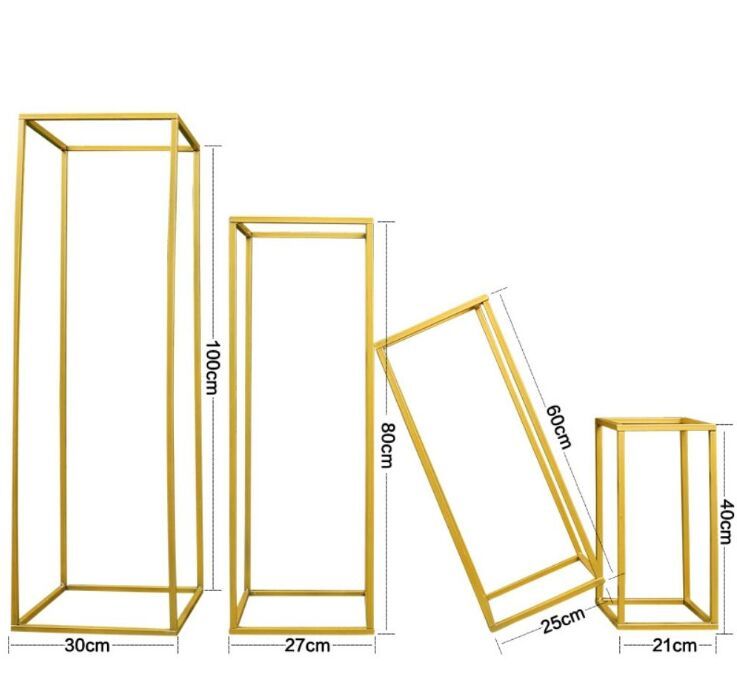 4 stks / set goud