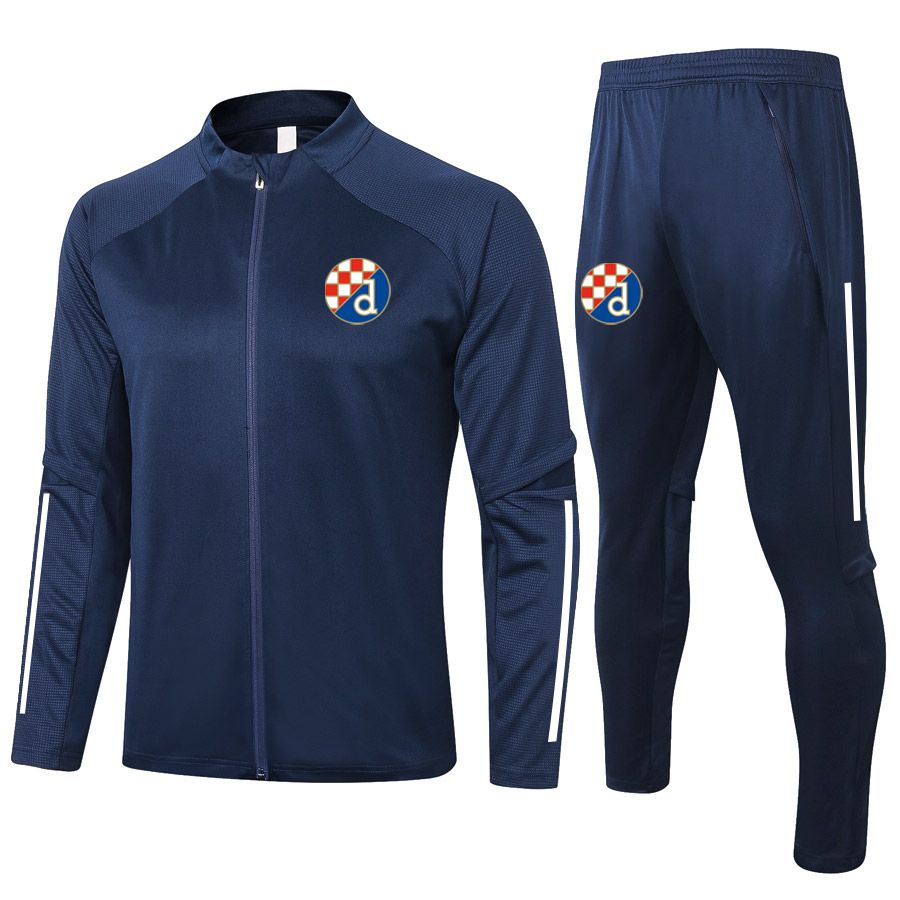 2021 Dinamo Zagreb Eğitim Takım Elbise Yetişkin Futbol Eşofman Setleri Kitleri Spor Tam Fermuar Ceketler ve Pantolon Eğitim Setleri Erkek Eşofman