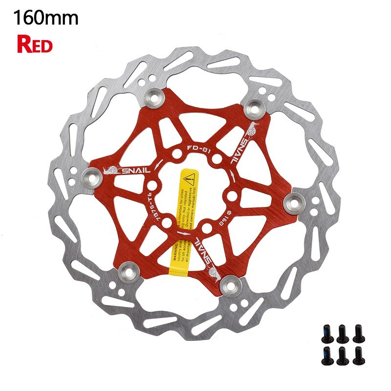 SNIAL Floating Bike Brakes Rotor Colored Stainless Steel AL 7075 160mm