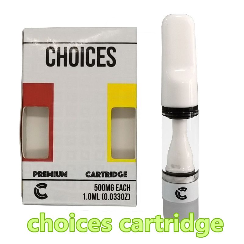CHOICES Full Ceramic Cartridges Choices Vape Cartridges 0.5ml 510