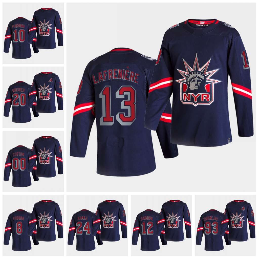 2021 New York Rangers 2021 Reverse Retro Jersey 10 Artemi Panarin 24