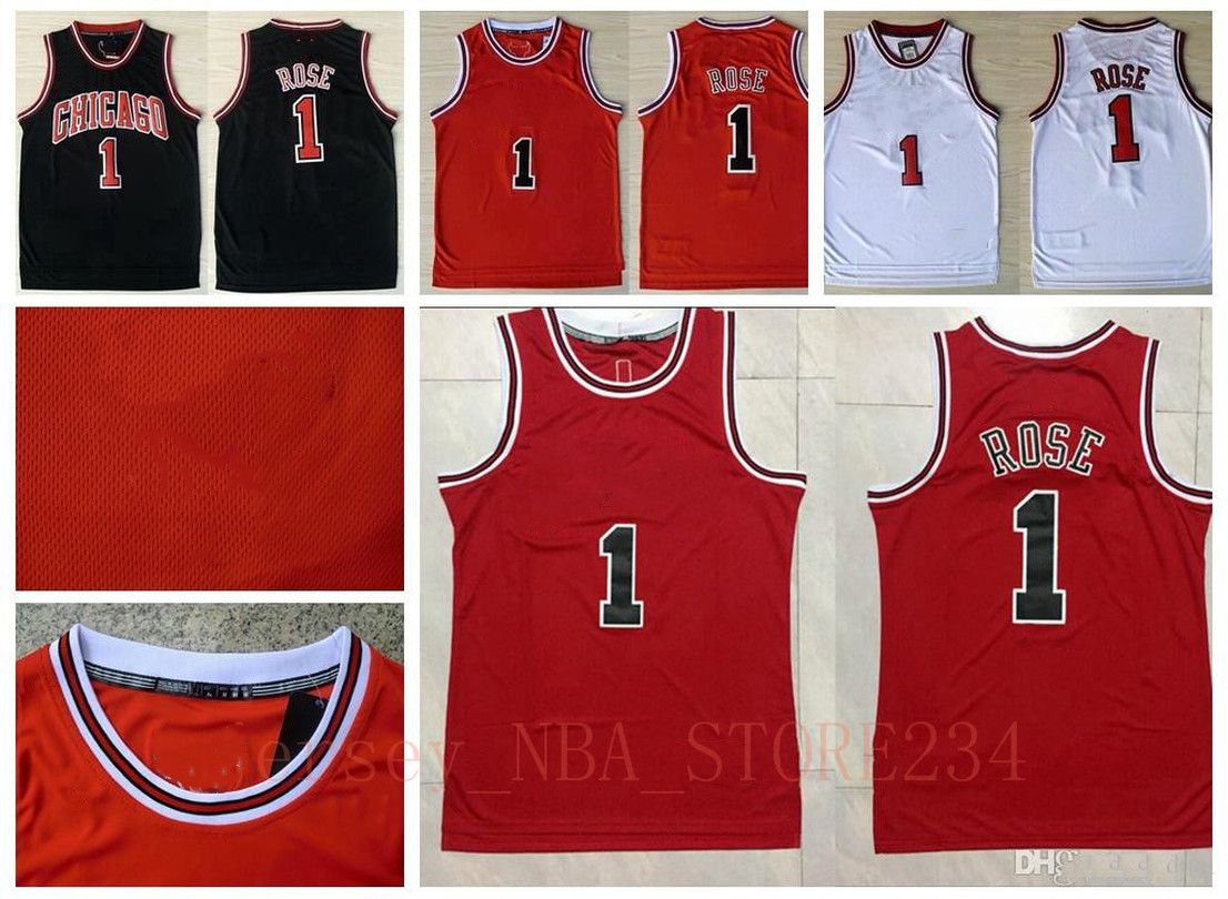 derrick rose black jersey authentic